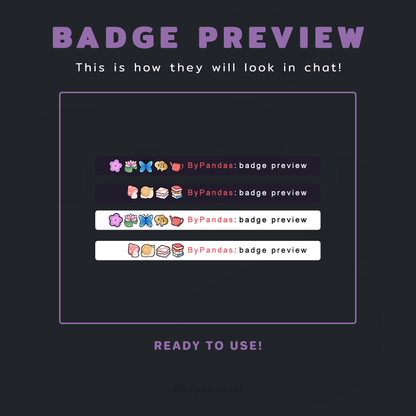 Cottage Core Badges