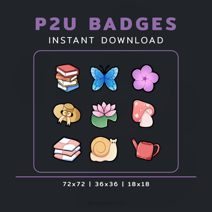 Cottage Core Badges